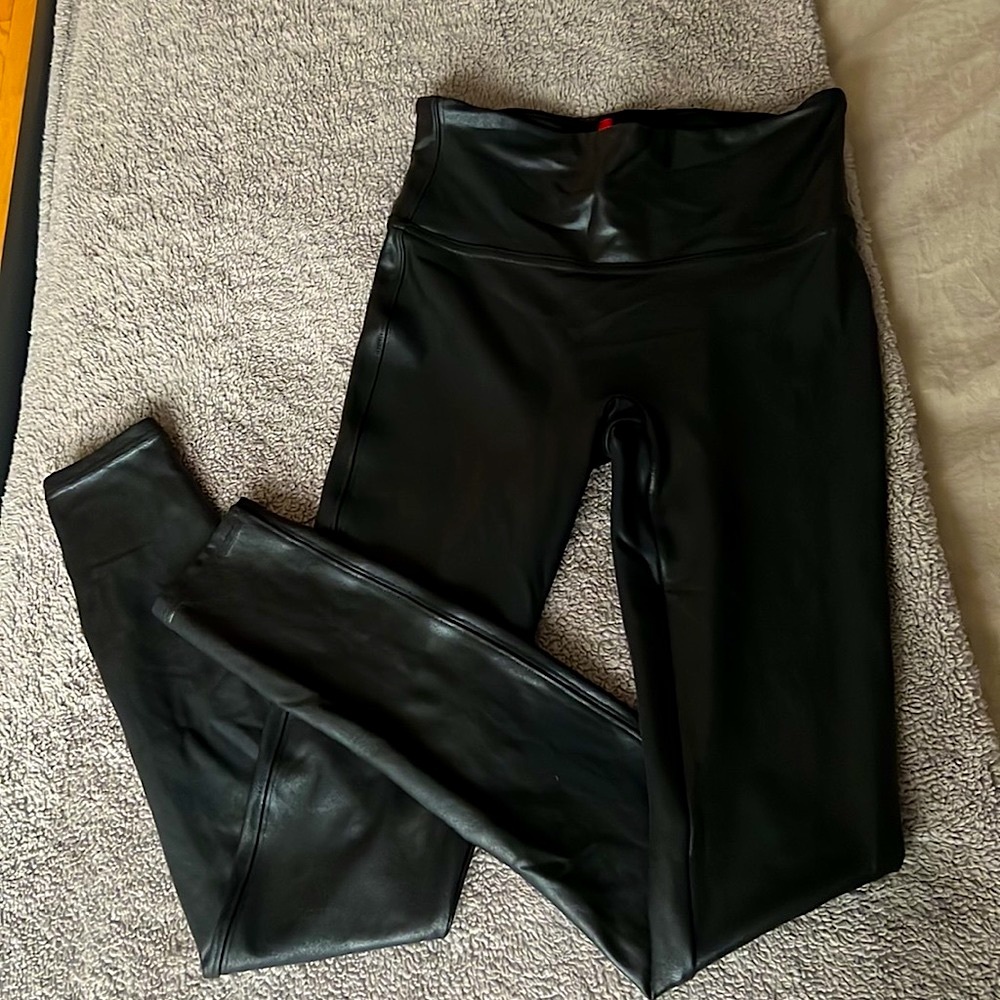 Spanx faux leather leggings